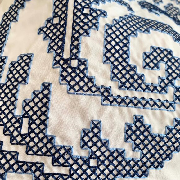 ALEMAIS HAZEL SMOCKED EMBROIDERED MIDI DRESS - Picture 11 of 13